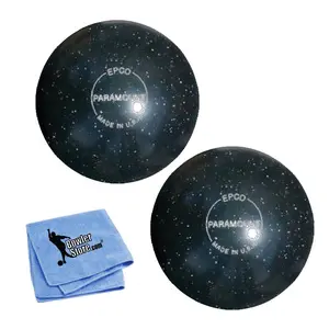 EPCO Duckpin Bowling Balls- Speckled House Ball - Black (5 inch- 3lbs. 10 oz.) 2 Balls