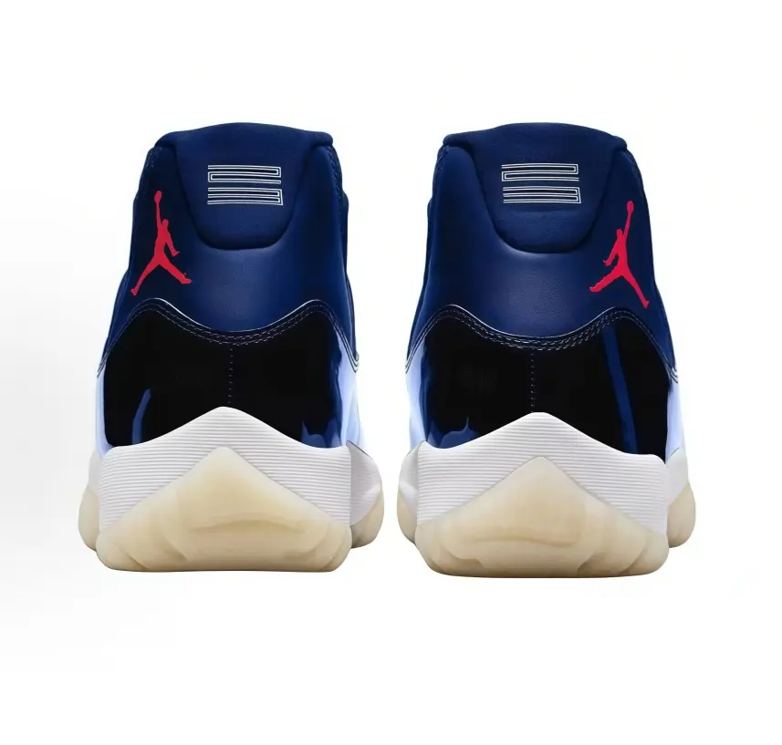 High‑Top Athletic Sneakers For Men Women Dark Navy Soft Velvet Upper Shiny Black Heel Decor Non‑Slip Cream Rubber Outsole Trendy Street‑Wear Footwear