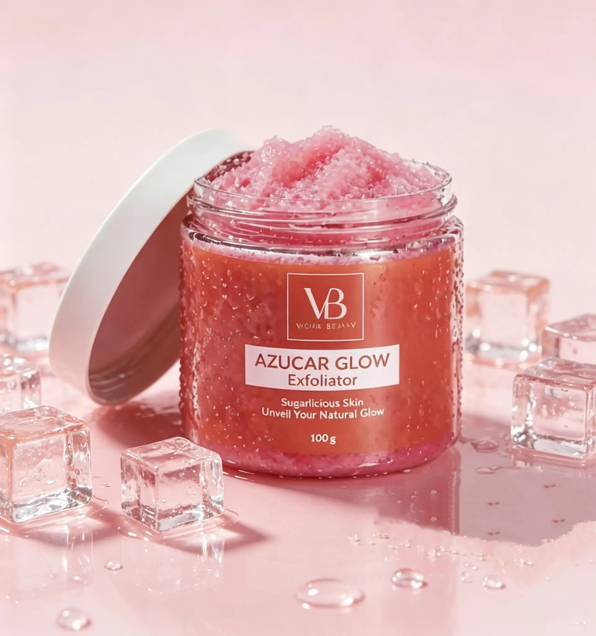 VB Azucar Glow Gentle Sugar Body Exfoliator Moisturizing Skin Scrub 100g