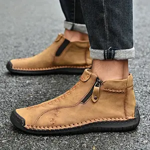 2025 Men's Shoes Daily  for Gentlemen Mens Boots, Medieval Boots Renaissance Shoes Mens Loafers, Casual Shoes Slip On Shoes Side Zipper