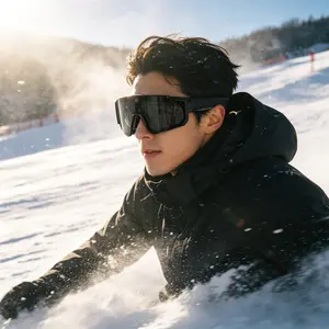 2026 New Smart Ai Sports Goggles with 800w HD Camera, Anti-Shake 1200p, Windproof Waterproof, Ideal for Outdoor Activities