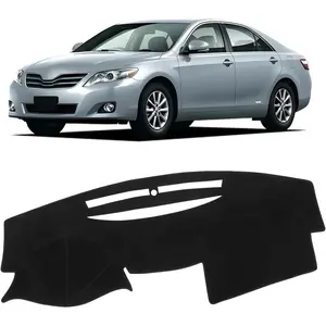 Black Dash Cover Compatible with Toyota Camry 2007 2008 2009 2010 2011 Polyester Dashboard Cover Non-Slip Dash Protector Interior Accessories for Camry Custom Fit Dash Mat No Glare