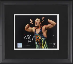 Rob Van Dam WWE Framed Autographed 8" x 10" Thumb Pointing Pose Photograph - Fanatics Authentic Certified