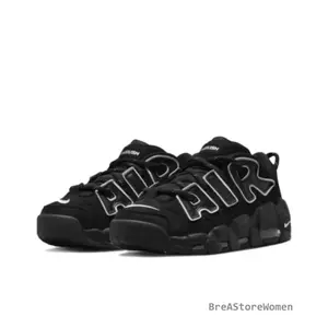 Air More Uptempo Low Black and White — Stylish, Comfortable, Trendy, Versatile, Non-Slip Casual Sports Sneakers