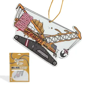 Cranees Fresh Vanilla Orchid Hanging Air Freshener - Smooth Vanilla & Floral Scent for Crane Cabs Trucks Lockers Toolboxes Heavy Equipment Use Assorted Car Fragrance