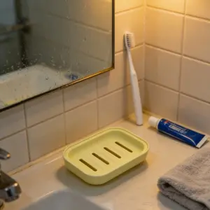 Plastic Drainage Soap Box, Simple Bathroom Soap Holder, Handmade Soap Dish, Mini Soap Container, Ideal for Bathrooms and Restrooms