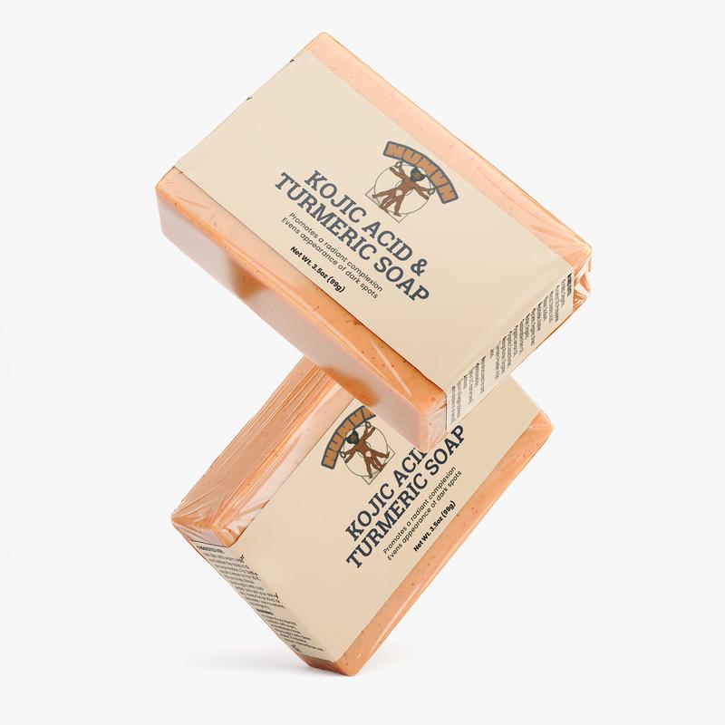 NUMVN Handmade Kojic Acid & Turmeric Soap for Dark Spots Acne Marks Uneven Tone on Melanin-Rich Skin Face Body Bar
