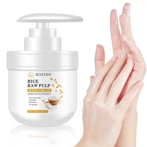 Rice Raw Pulp Extract Hand Cream, Moisturizing & Soothing Skin Care Cream for Women & Men, Hand Care Product, Hydrating Hand Balm