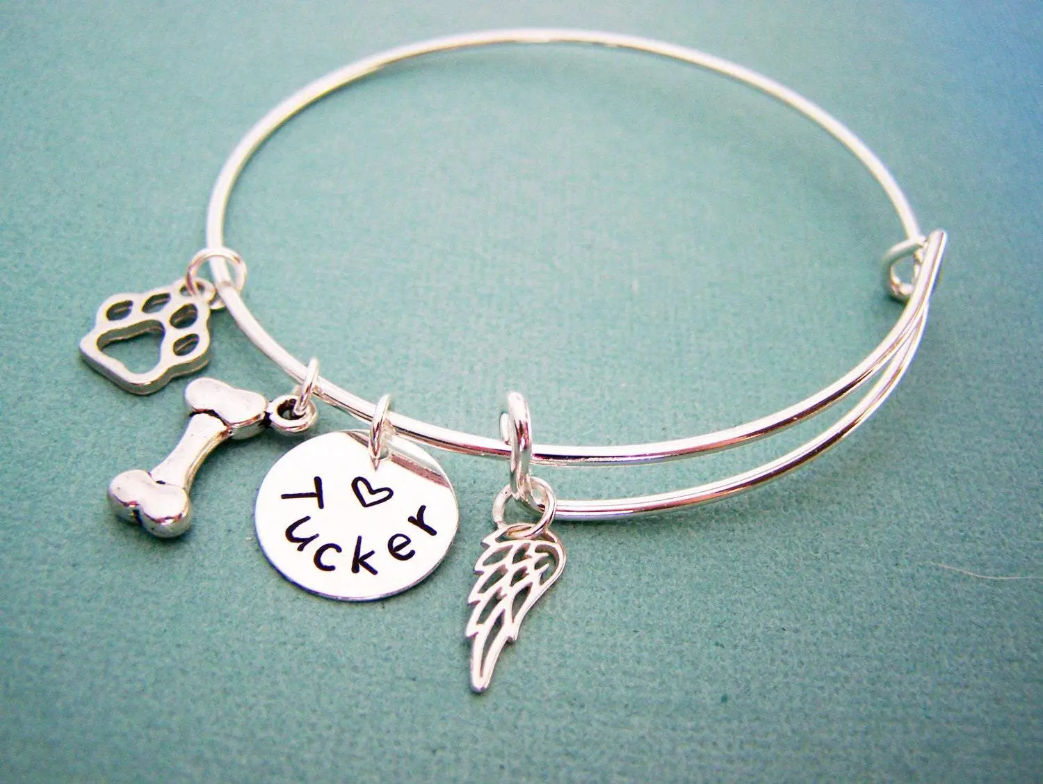 Dog Memory Bracelet -  Pet Loss Jewelry - Personalized Bracelet