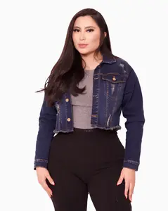 Cropped Denim Jacket – High Compression Fit