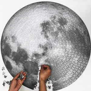 Space Moon Jigsaw Puzzle 1000 Pieces, Telescope Planet Design, High-Resolution Matte Finish, Durable & Sturdy, Perfect Gift for Adults, Puzzle Game