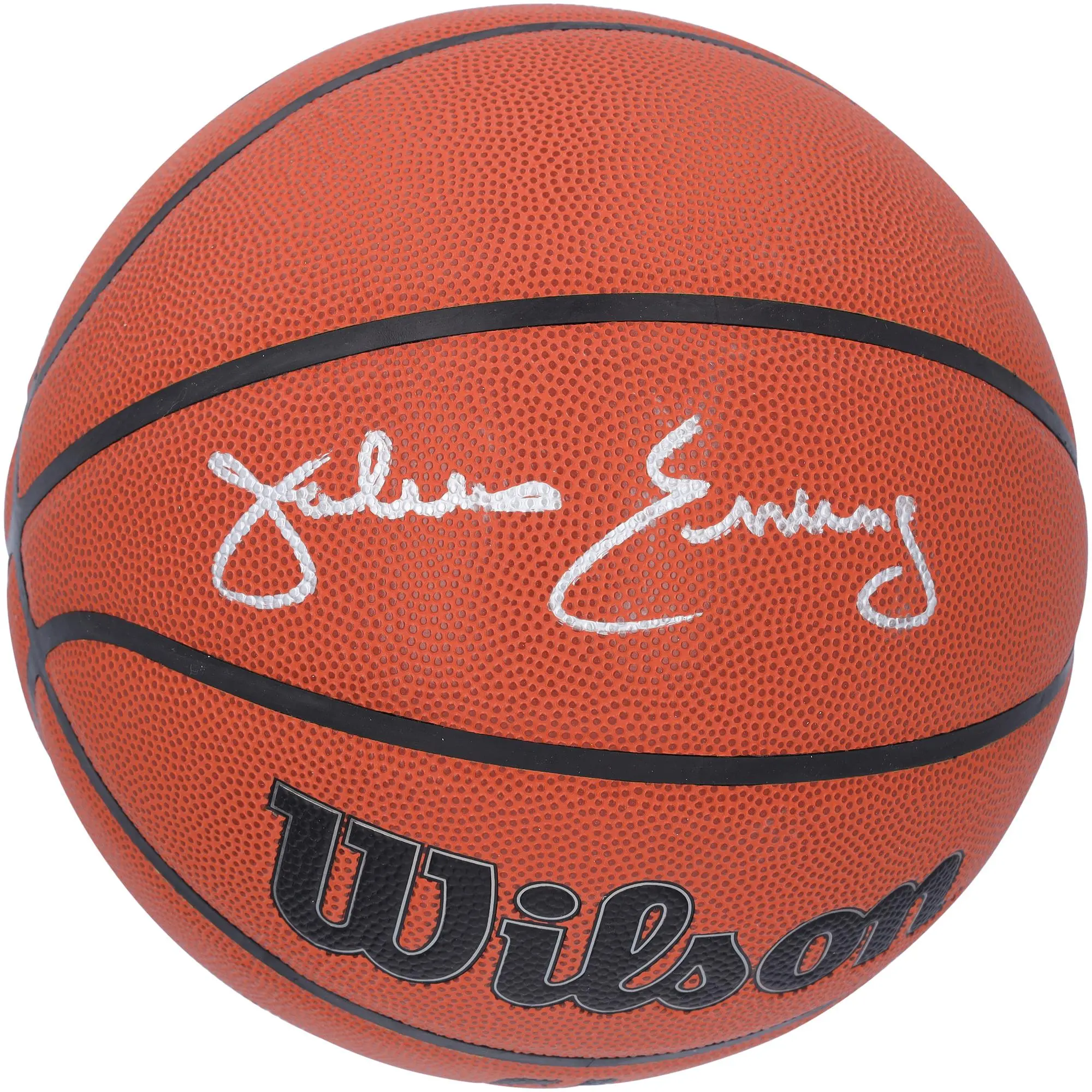 Julius Erving Philadelphia 76ers Autographed Wilson Authentic Series Indoor/Outdoor Basketball - Fanatics Authentic Certified