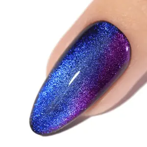 Nailboo Sapphire Vice Magnetic Gel Polish - Nail Care Brush-Infused Glaze for Manicure