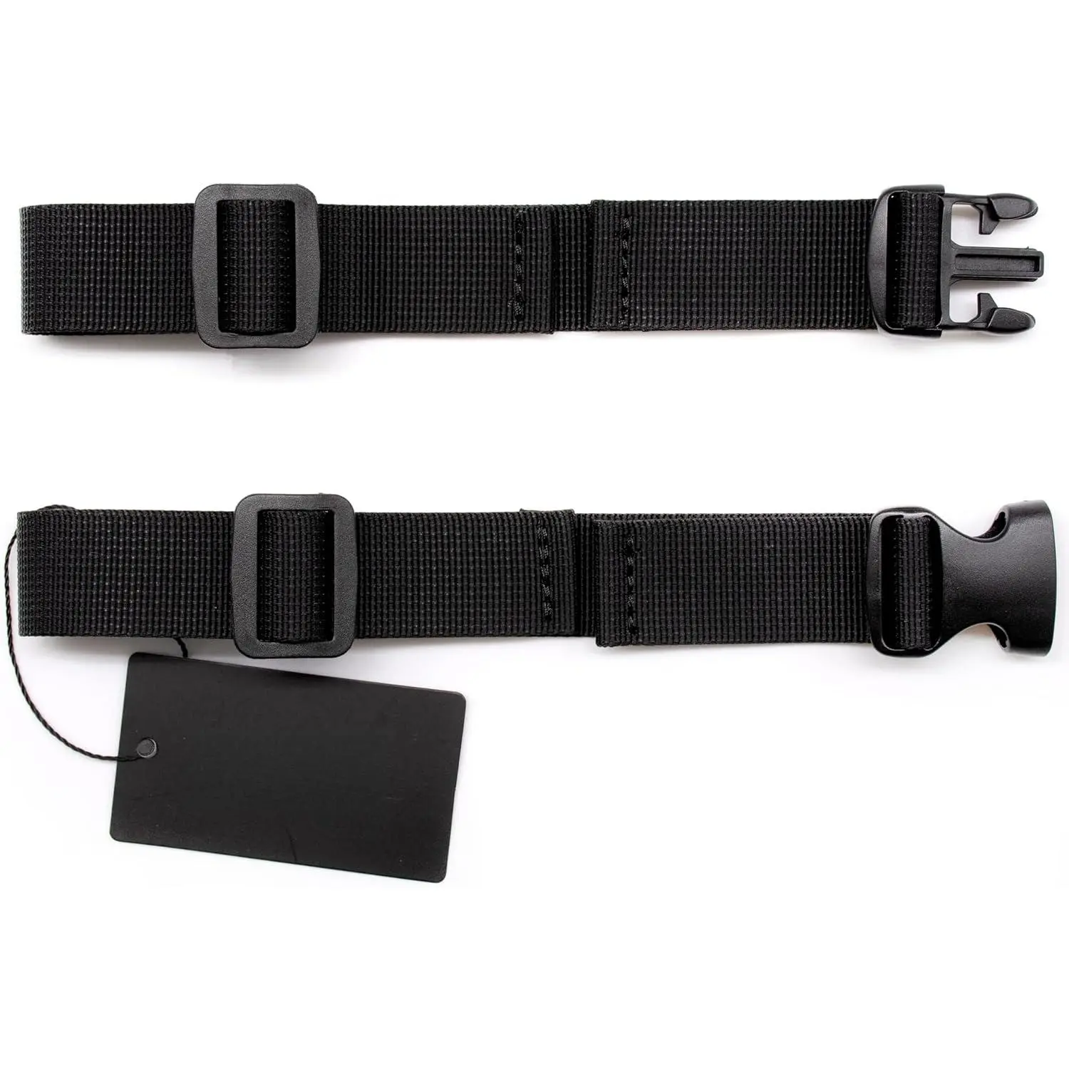 Backpack Chest Strap, Universal Add on Adjustable Sternum Strap, Chest Belt Replacement, with Heavy Duty Quick Release Buckle Clip, for Travel, Hiking, Camping, School(Black)