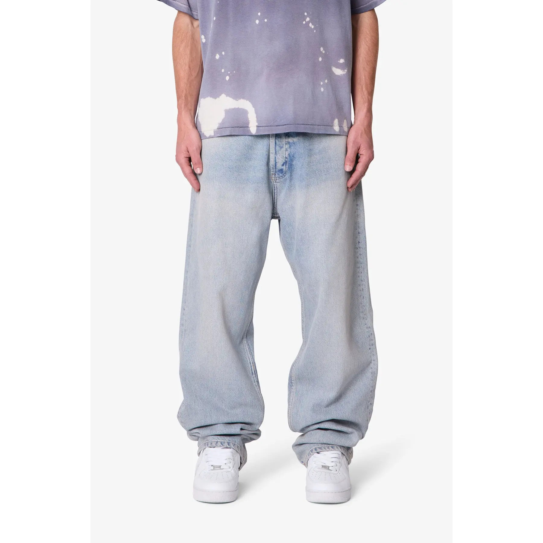 mnml Ultra Baggy Denim - Light Sand Washed Blue
