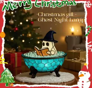 Ghost Bubble Deco LED night light, bath light,  suitable for bathroom decoration, table decoration, Christmas and New Year gifts, night light decoration, children's toys, and birthday gifts