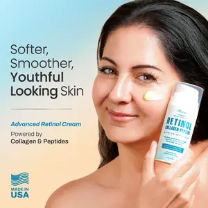 Retinol Face Cream 3.5oz, Anti-Aging Firming Moisturizer with Collagen, Peptides & Hyaluronic Acid for Smooth, Radiant Skin
