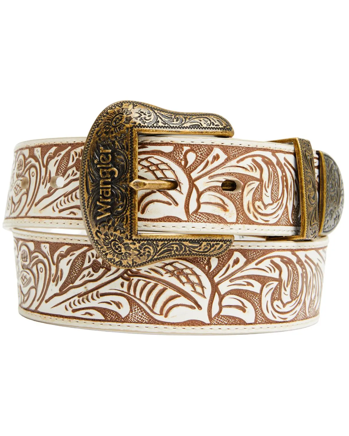 Wrangler Women's Women'S Floral Embossed Leather Belt - 7911390-110