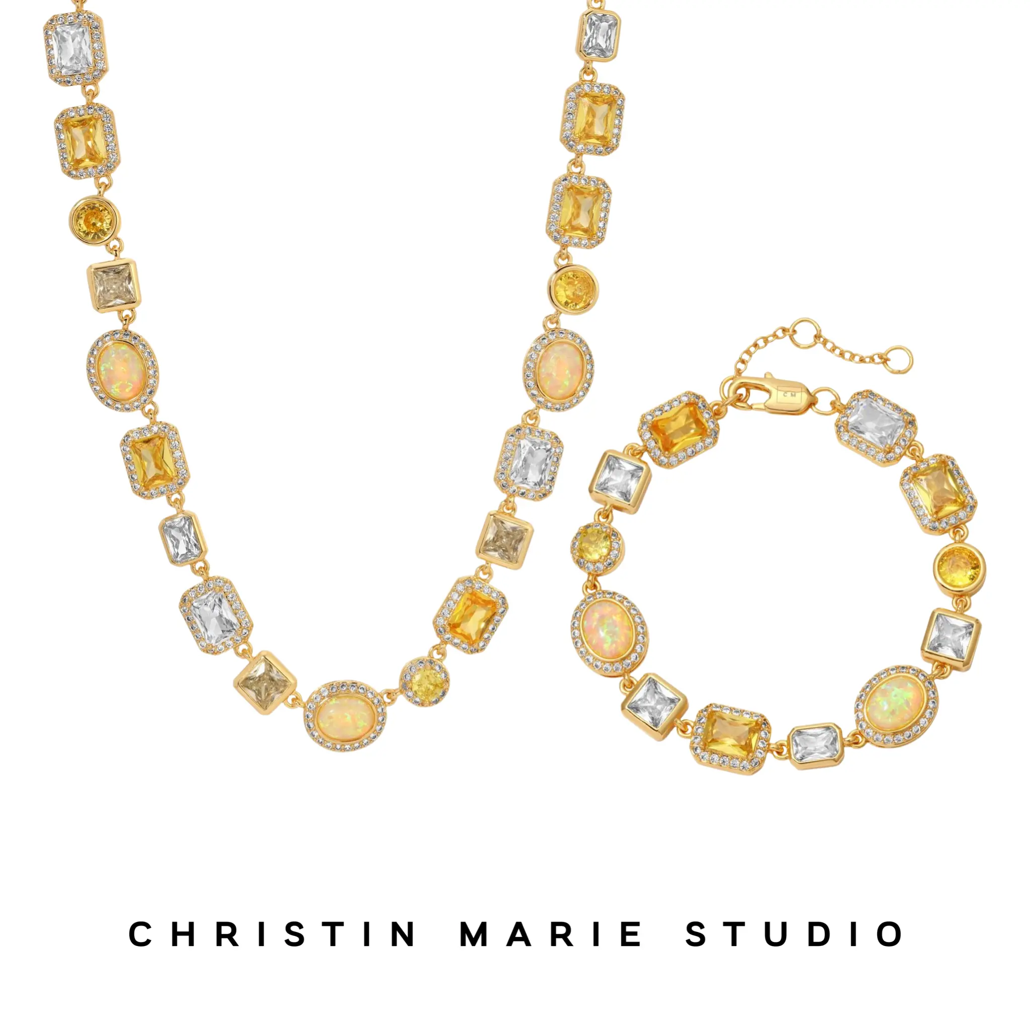 Lemonade (Yellow) Solstice Bundle (1 Necklace & 1 Bracelet)