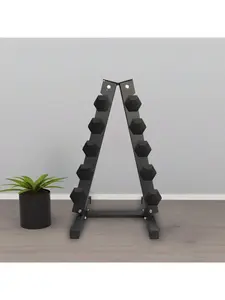 Dumbbell Rack Stand Only, Heavy Duty A-Frame Dumbbell Storage Rack, 5 Tier Steel Dumbbell Holder A-Frame Sturdy Steel Weight Storage Rack For Home Gym