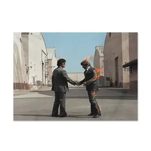 Piggy Floyd Band - Wish You Were Here Tapestry Fun Tapestry Durable Men's Cave Wall Flag Suitable for College Dorm Room Decoration Outdoor Party Banner Tree Design 30x40inch White