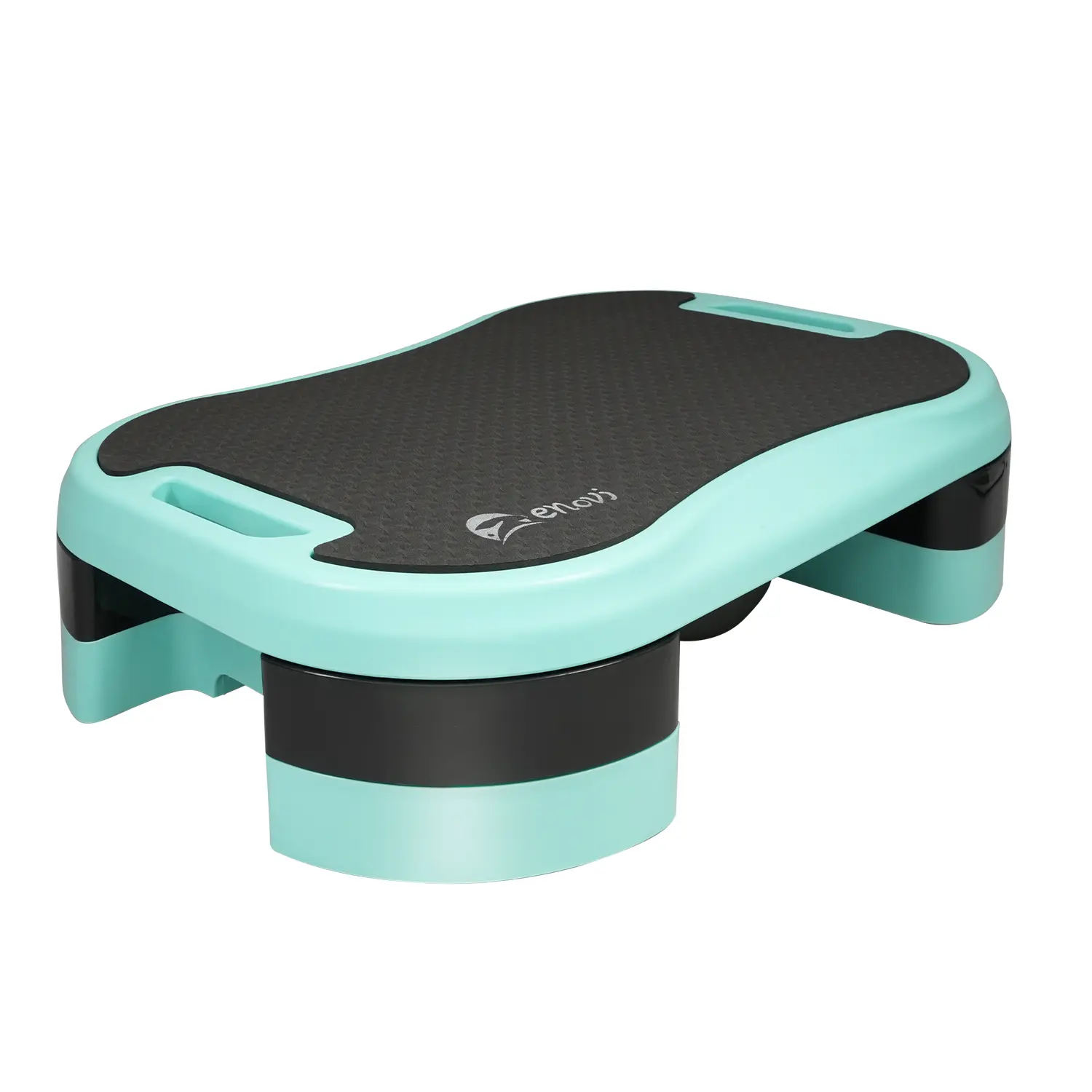 ENOVI EasyFit Steppers for Exercise at Home, Aerobic Steppers, Exercise Step Platform with Soft cushion and 2 Adjustable Height Risers