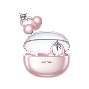 [Get Diamond VIP FREE] Sanag S6S Nova AI Translation Clip-On Earbuds – The World’s First Lifestyle Intelligence Clip, Jewelry-Style Fit, No Sound Leak, Sweat-proof, All-Day Comfort for Work, Commute, Travel & Fitness