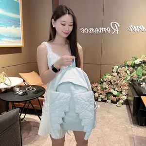 Women's  Cloud Ruched Mini  - Soft, Lightweight Quilted Drawstring Daypack - Aesthetic Kawaii Small Purse for , Daily Commute casual trend suitable trending  multifunctional bag school backpack cute