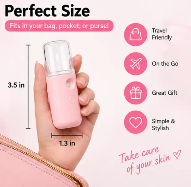 mist Spray Facial Hydration Device Cordless Daily
