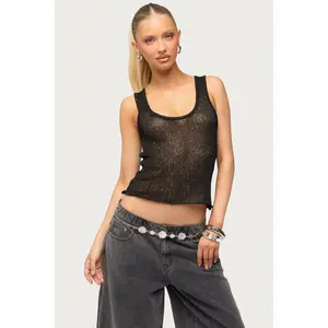 Eleora Sequin Knit Tank Top