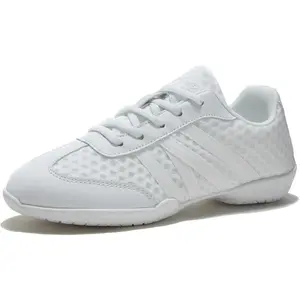 Cheer Shoes for Girls Women Youth Kids, Comfortable Breathable Soft Flats Cheerleading Sneakers for Dance Tennis Sports Training Competition