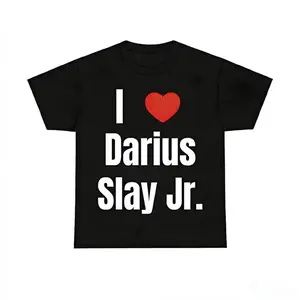 Game Day Gear Cotton TShirt Celebrating I Heart Darius Slay Jr for Fans with Graphic Design