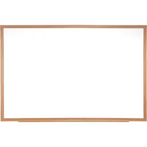 212 MAIN Contemporary 18 in. x 24 in. Wood Frame Recessed Edge Melamine Dry Erase Markerboard, Includes 1 Marker & 1 Eraser, Coaches' Gear Accessories for Sports & Outdoor Use