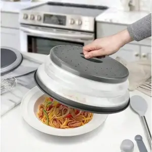 1PC Multi-Functional Kitchen Cover And Strainer – Foldable Design, Dual-Purpose For Anti-Splash Protection During Cooking And Efficient Food & Vegetable Washing