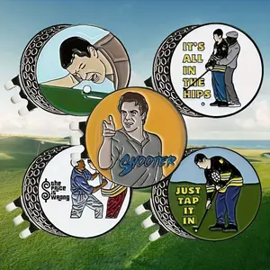 Golf Ball Markers with Hat Clip Box Set, Golf Gifts for Men, Golf Accessories for Golfers, Dad, Boyfriend, Husband, Birthday, Retirement, Father's Day