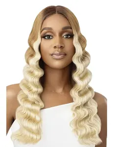 Outre SleekLay Part HD Lace Front Wig MARIPOSA with Natural Wave Texture and Blonde Highlights for Stylish Looks