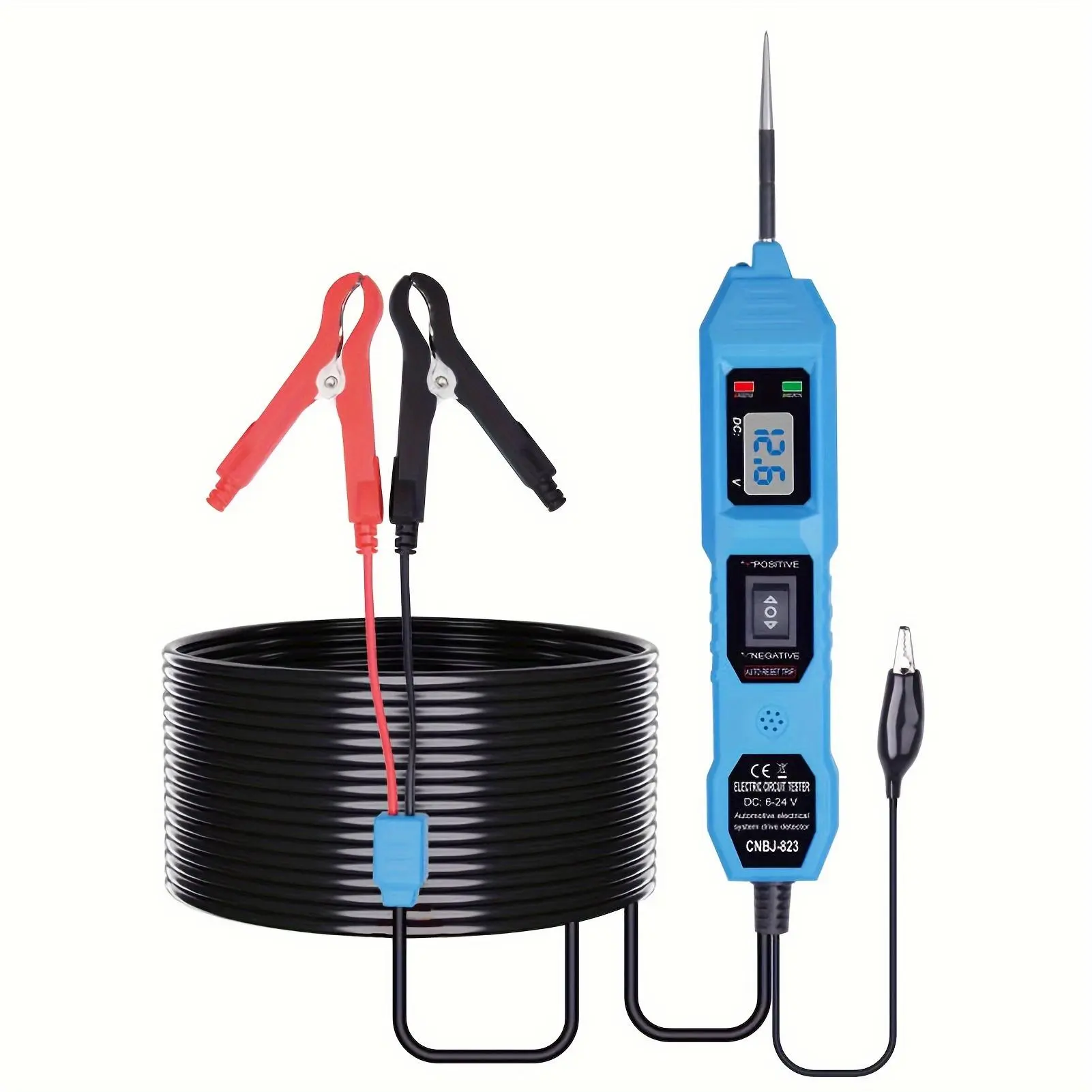 Automotive Circuit Tester - 3.5-36V DC Vehicle Diagnostic Tool, Digital Tester with LED Voltage Display, Bright Light & Voltage Monitor, Essential Car Repair Power Probe Kit
