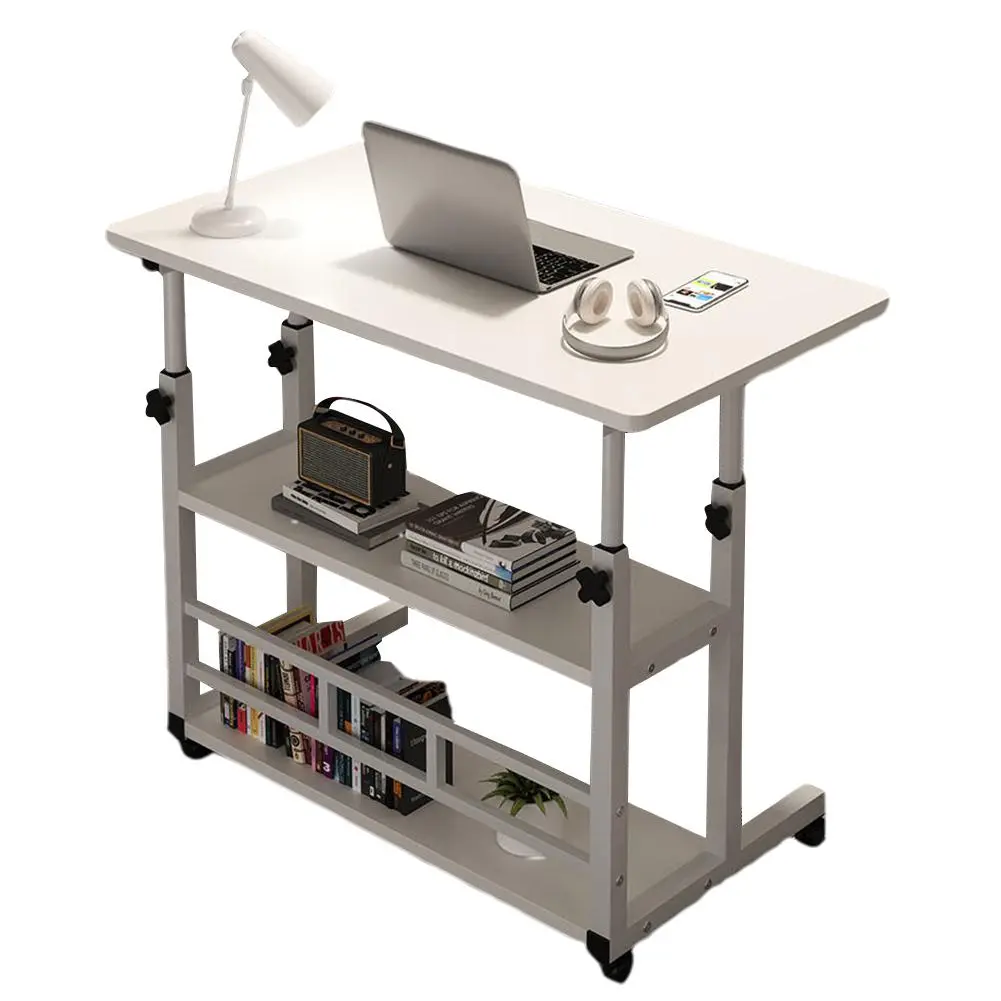 Height-Adjustable Multi-Layer Wooden Standing Desk - 32.28x23.62x15.75in (820x600x400mm) Adjustable, Casters, Compact Ergonomic, Desktop Style, Durable Metal Frame Desks & Workstations for Doctors’ Home Office, Adjustable Desks & Workstations