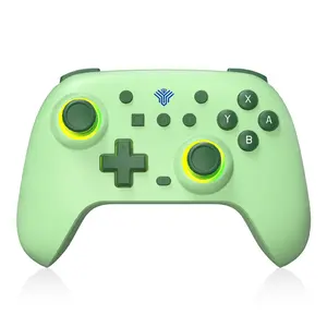 YUYIU ZephyrX Switch Wireless Controller, with RGB lighting/programming/Hall rocker/Esports trigger/vibration, three mode switch controller, plug and play, suitable for Windows PC, Android, Switch/Game Stick Gaming Items Console Gaming Smartphone Green