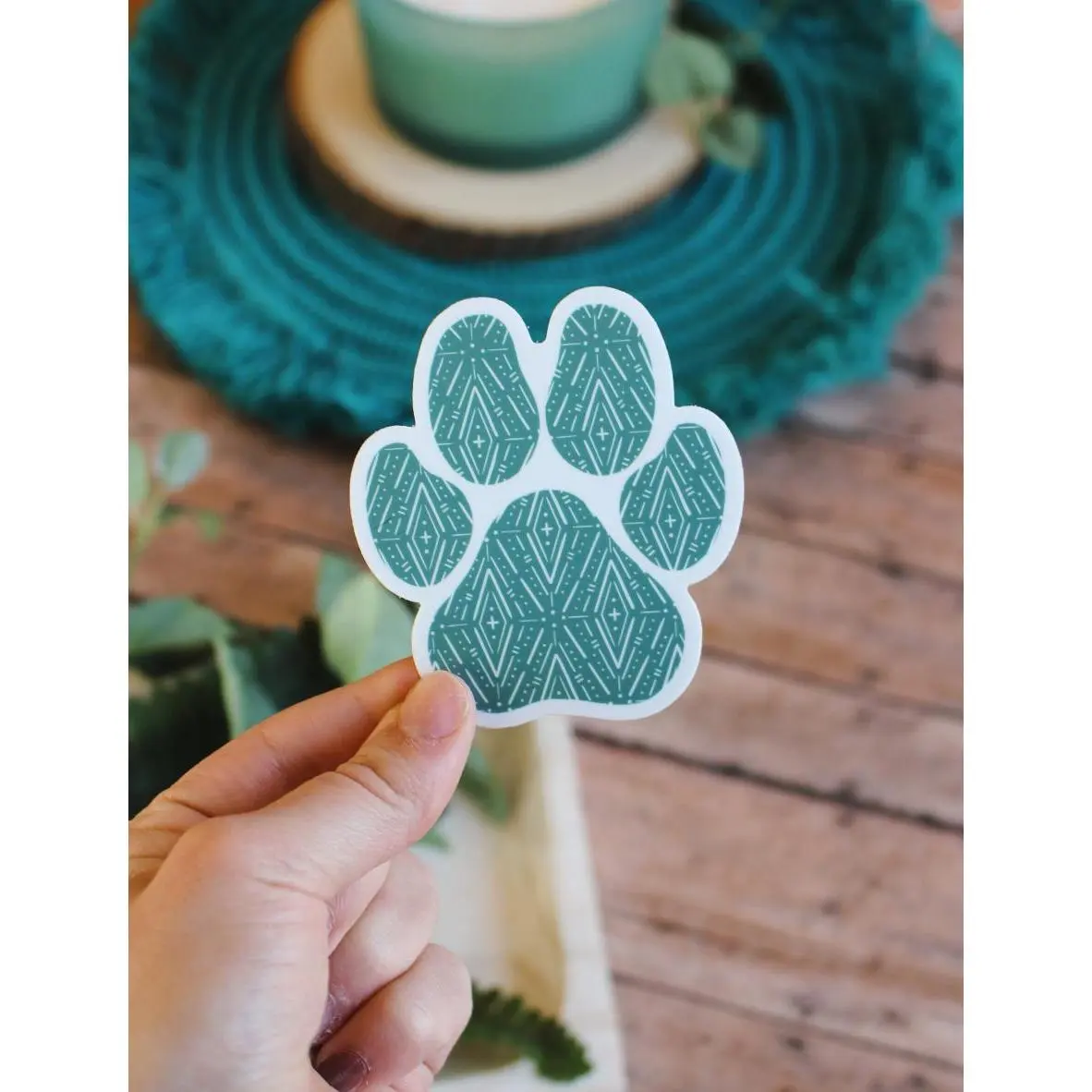 Dog Paw Print Sticker, Puppy Paw Decal, Cute Animal Stickers, Laptop Sticker, Water Bottle Decal, Pet Lover Gift, Dog Mom