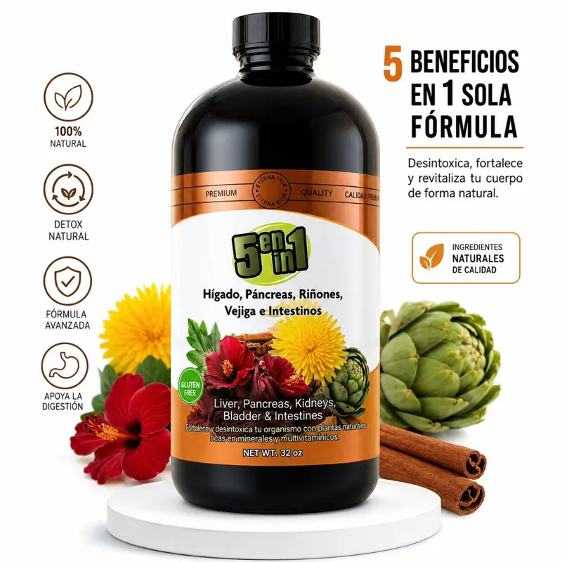 Premium 5-in-1 Herbal Botanical Tonic, 32 oz