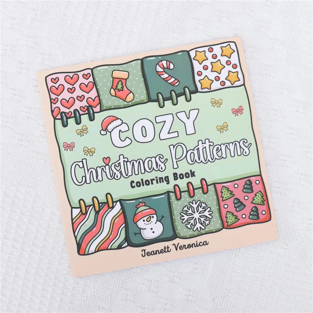 Cartoon Pattern Coloring Book, 1 Count Cute Christmas Themed Painting Book, Art Supplies for Home School Office Dormitory