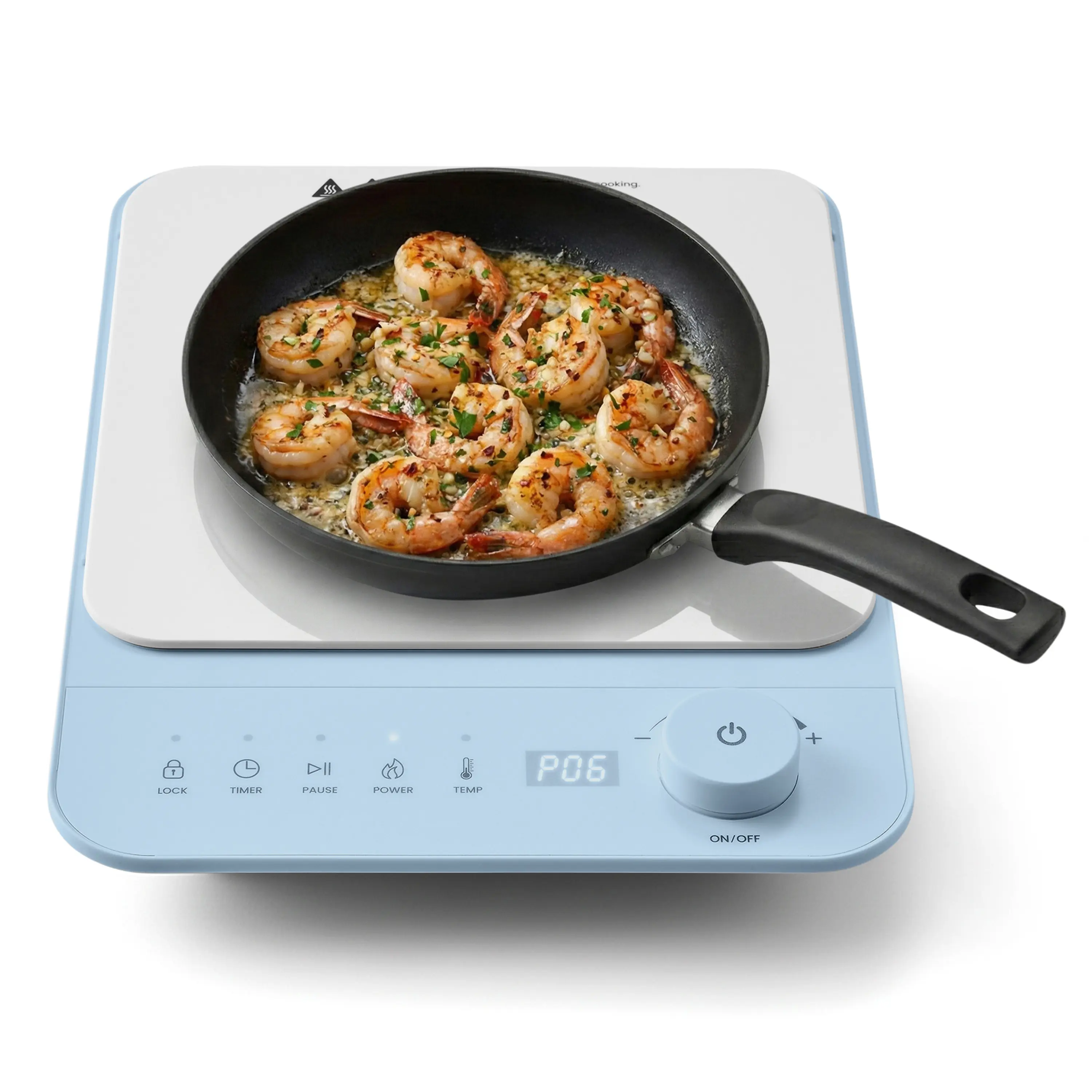 Elite Cuisine EINDL1052 Slimstore Blue Induction Cooktop