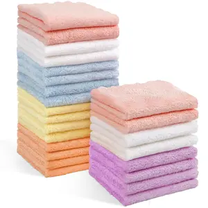 Washcloths 24-Pack (7''x9''), Microfiber Coral Fleece  Towels, Super Soft and Absorbent Wash Cloths for ,  and , Gentle on Delicate  for  Hands and