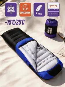 2026 New Outdoor Camping Sleeping Bag Waterproof Windproof Portable Warm Sleeping Bag For Travel Hiking Adventure Ultralight Envelope Sleeping Bag Adult Four Seasons Universal Waterproof Outdoor Camping Supplies