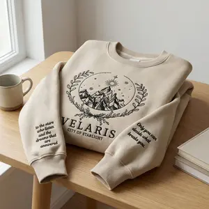 Velaris City of Starlight Embroidered Sweatshirt, Night Court Hoodie, ACOTAR Inspired Shirt, SJM Fantasy Book Lover Gift