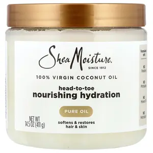 SheaMoisture 100% Virgin Coconut Oil, 14.5 oz (411 g)