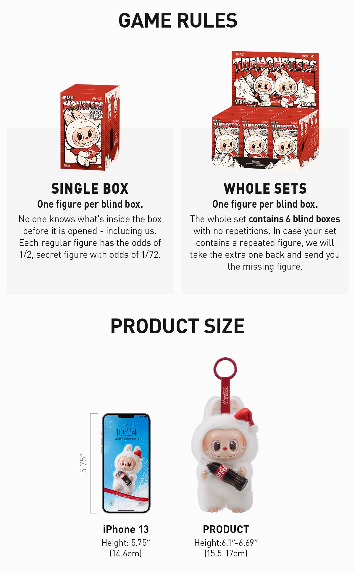 POP MART THE MONSTERS COCA-COLA SERIES-Vinyl Face Blind Box, Labubu Collectible Toys-2.0