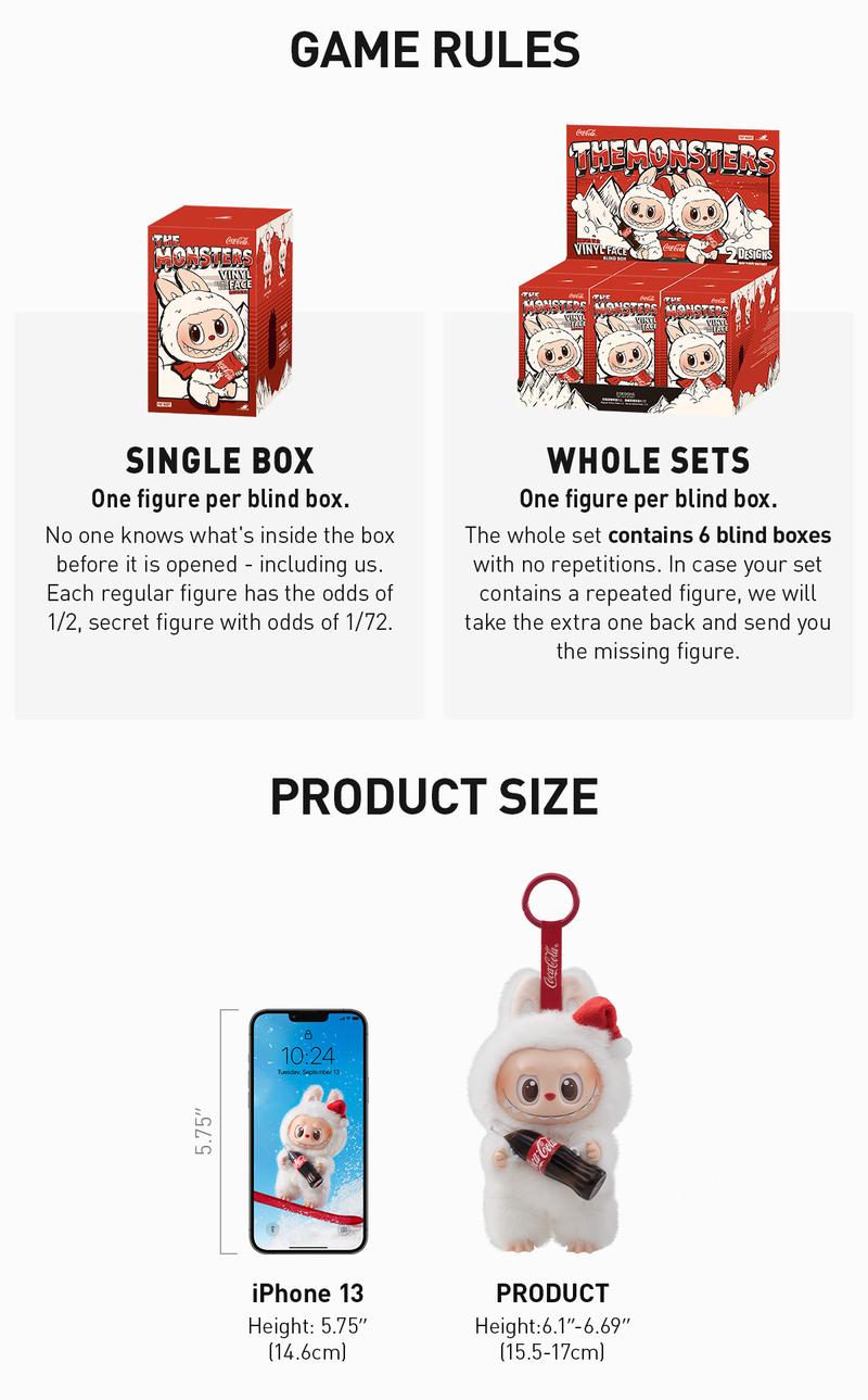 POP MART THE MONSTERS COCA-COLA SERIES-Vinyl Face Blind Box, Labubu Collectible Toys, Valentine’s Day Gifts-2.0