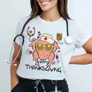 Nurse Thanksgiving shirt, Thanksgiving tee for nurses, Nurses Cute fall shirt, Casual tee shirt
